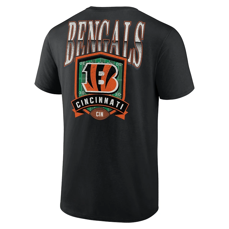 Men's Black Cincinnati Bengals Full Range T-Shirt