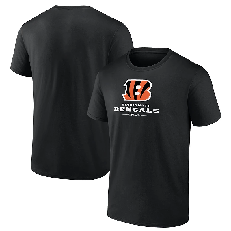 Men's Black Cincinnati Bengals Team Lockup T-Shirt