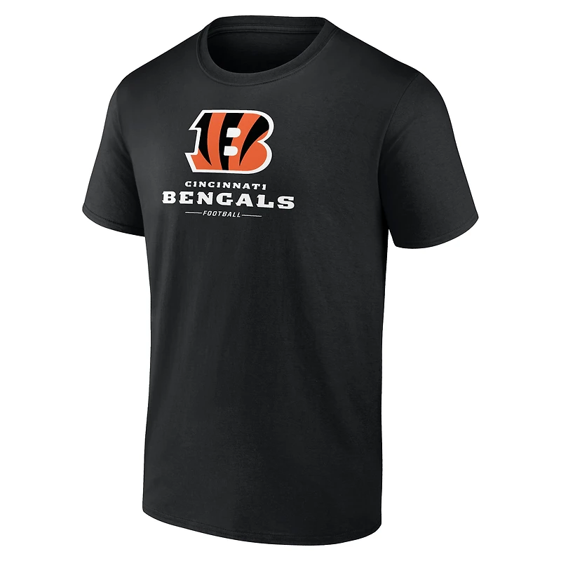 Men's  Black Cincinnati Bengals Team Lockup T-Shirt