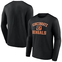 Men's  Black Cincinnati Bengals Victory Arch Long Sleeve T-Shirt