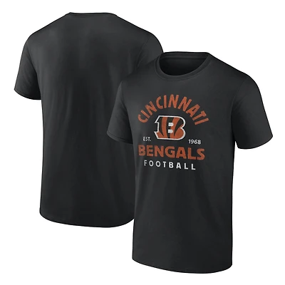 Men's  Black Cincinnati Bengals Vintage Arch T-Shirt