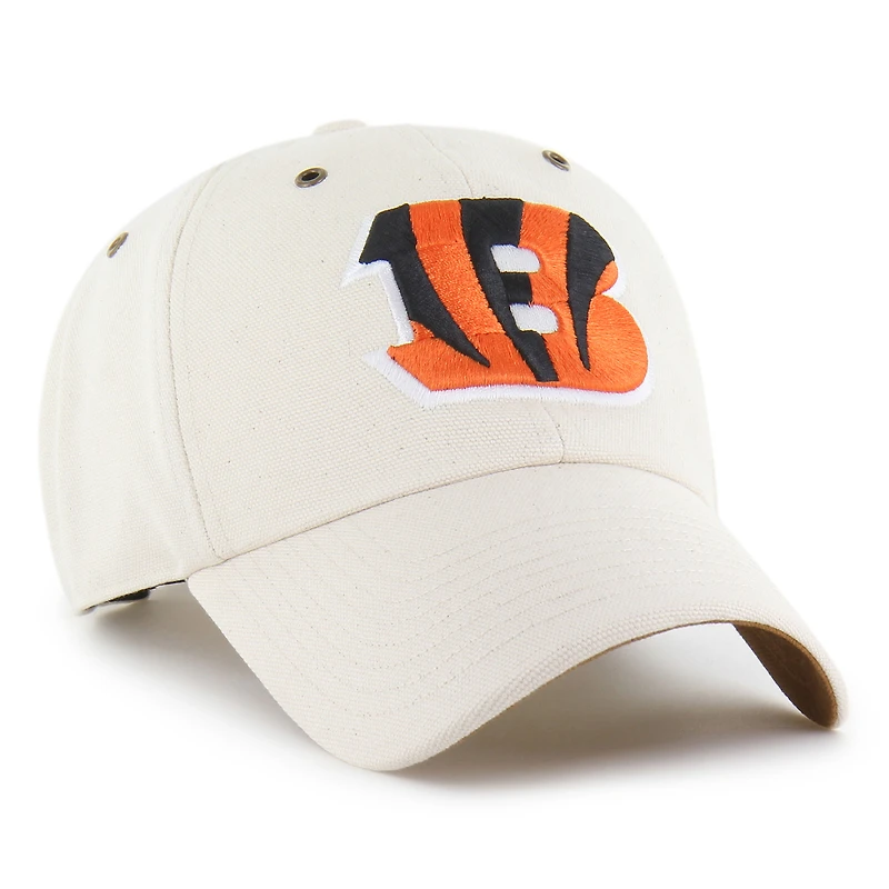 Men's Carhartt x '47 Natural Cincinnati Bengals Undyed Clean Up Adjustable Hat