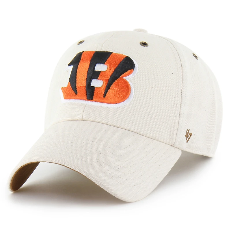 Men's Carhartt x '47 Natural Cincinnati Bengals Undyed Clean Up Adjustable Hat