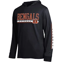 T-shirt à capuche Champion noir pour homme, modèle All Star des Bengals de Cincinnati