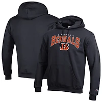Men's Champion Cincinnati Bengals Powerblend Arch over Logo Hoodie