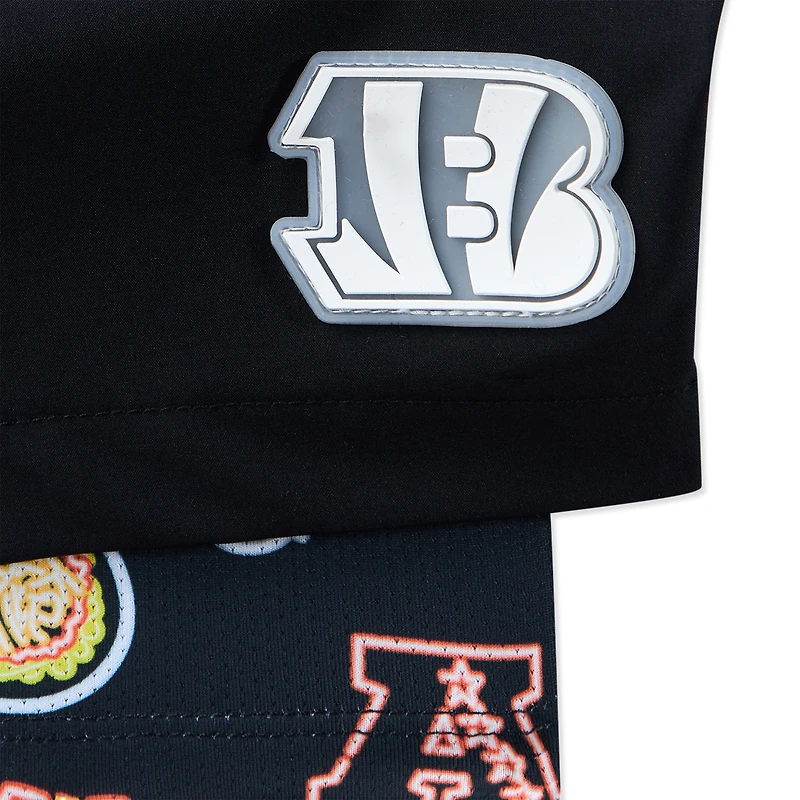 Maillot de bain classique doublé Chubbies pour homme, noir, 5,5 pouces, motif Bengals Cincinnati