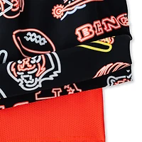 Maillot de bain classique doublé noir Chubbies Cincinnati Bengals The Neon 5,5" pour homme
