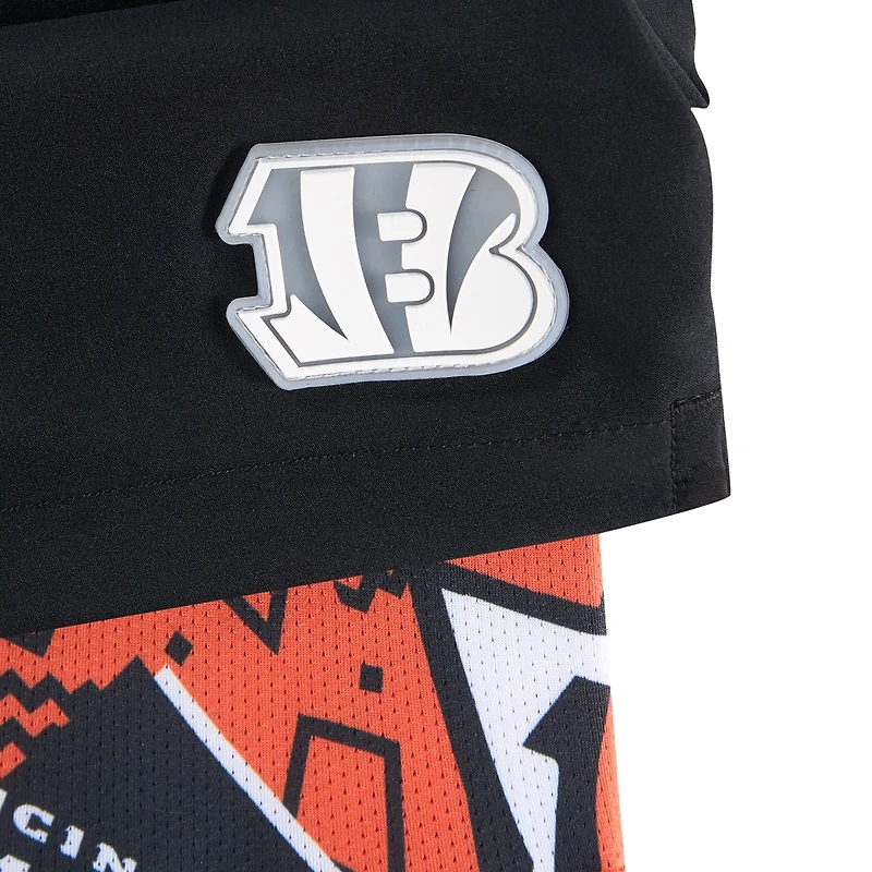 Maillot de bain doublé The Secret pour homme, modèle Chubbies Black Cincinnati Bengals