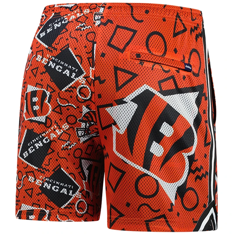 Men's Chubbies Orange Cincinnati Bengals Mesh Shorts