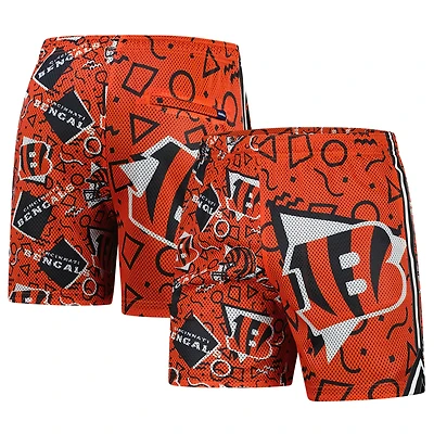 Short en maille orange Chubbies pour homme des Bengals de Cincinnati