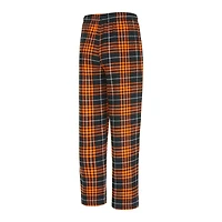 Ensemble de nuit pour hommes Concepts Sport noir/orange Cincinnati Bengals Vector T-shirt et pantalon en flanelle