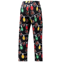 Ensemble haut à manches longues et pantalon en tricot raglan Garland des Bengals de Cincinnati pour homme Concepts Sport noir