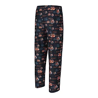 Pantalon Concepts Sport noir à imprimé mosaïque des Bengals de Cincinnati pour homme