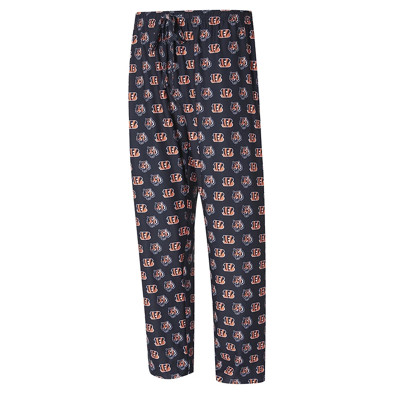 Pantalon en tricot Concepts Sport noir des Bengals de Cincinnati Record pour hommes