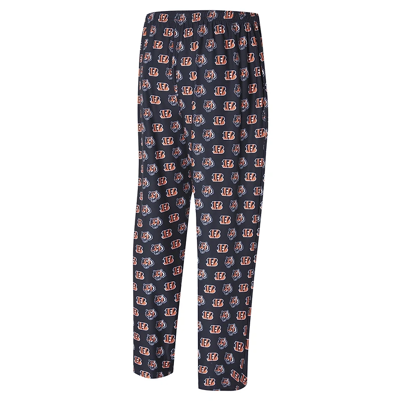 Pantalon en tricot Concepts Sport noir des Bengals de Cincinnati Record pour hommes