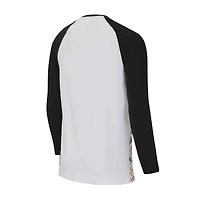 Ensemble de nuit pour homme Concepts Sport blanc/noir Cincinnati Bengals Tinsel Raglan à manches longues et pantalon