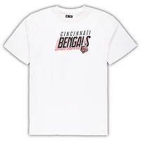 Ensemble haut et short Concepts Sport blanc/anthracite pour homme des Bengals de Cincinnati, grande taille