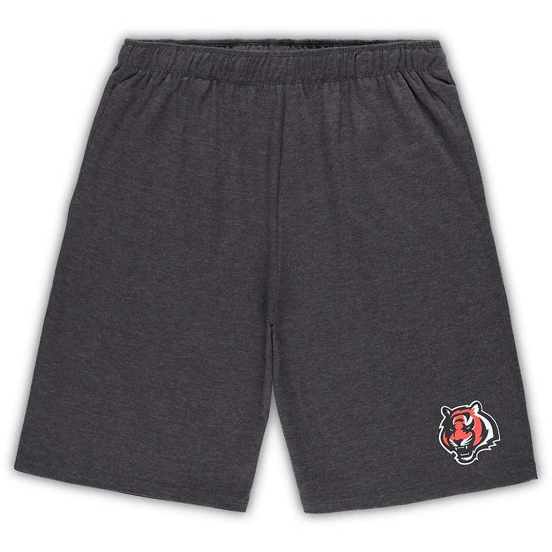 Ensemble haut et short Concepts Sport blanc/anthracite pour homme des Bengals de Cincinnati, grande taille