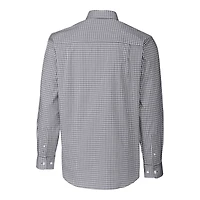 Chemise boutonnée à manches longues et extensible pour homme, couleur anthracite, motif casque des Bengals de Cincinnati, Cutter & Buck