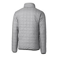 Men's Cutter & Buck Gray Cincinnati Bengals Throwback Logo Rainier PrimaLoft Eco Insulated Full-Zip Puffer Jacket