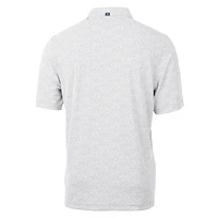Men's Cutter & Buck Gray Cincinnati Bengals Throwback Logo Virtue Eco-Pique Botanical Recycled Polo