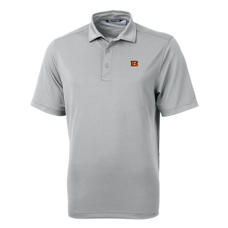 Men's Cutter & Buck Gray Cincinnati Bengals Virtue Eco Pique Recycled Polo