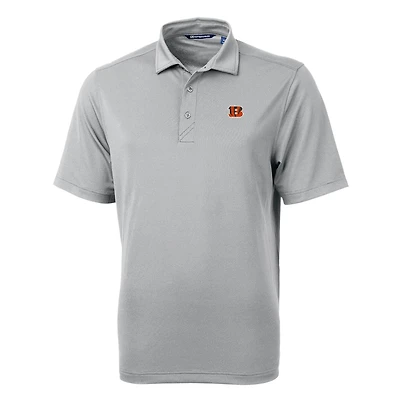 Men's Cutter & Buck Gray Cincinnati Bengals Virtue Eco Pique Recycled Polo