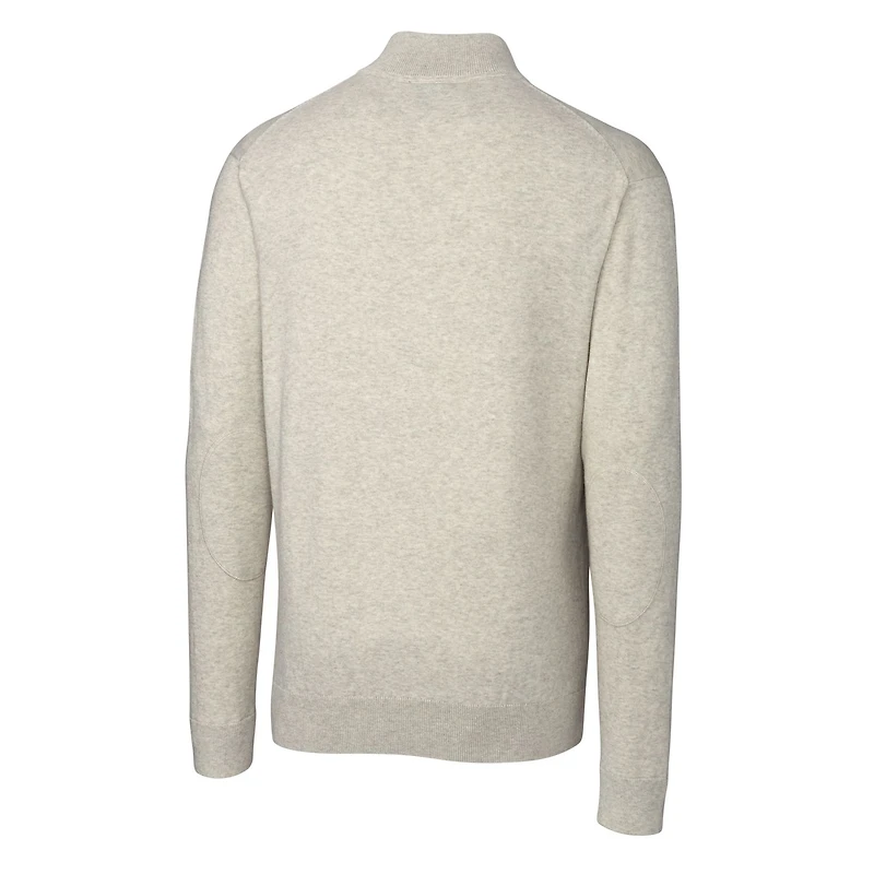 Pull-over à fermeture éclair quart de tour Lakemont Tri-Blend pour homme, coupeur et buck, logo rétro des Bengals Cincinnati, avoine