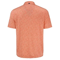 Men's Cutter & Buck Orange Cincinnati Bengals Pike Eco Flora Print Polo