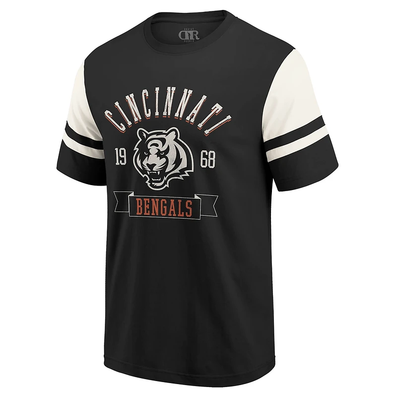 Men's Darius Rucker Collection by Fanatics  Black Cincinnati Bengals Football T-Shirt