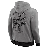 Men's Darius Rucker Collection by Fanatics Black Cincinnati Bengals Tonal Knit Pullover Hoodie