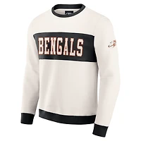 Sweat-shirt colorblock crème pour homme de la collection Darius Rucker Fanatics, motif Bengals Cincinnati