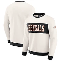 Sweat-shirt colorblock crème pour homme de la collection Darius Rucker Fanatics, motif Bengals Cincinnati