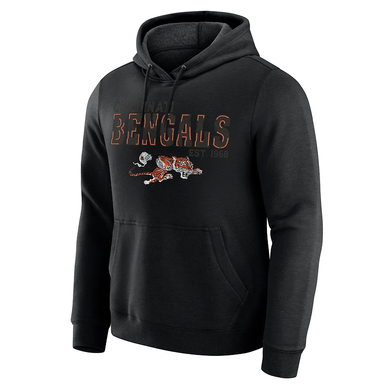 Men's Darius Rucker Collection by Fanatics  Heather Black Cincinnati Bengals Hoodie