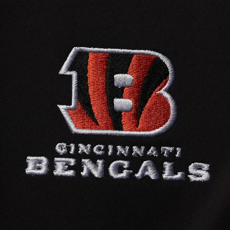 Men's Dunbrooke Black/Gray Cincinnati Bengals Alpha Full-Zip Jacket