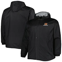 Dunbrooke Black Cincinnati Bengals Big & Tall Legacy Stadium Veste entièrement zippée pour homme