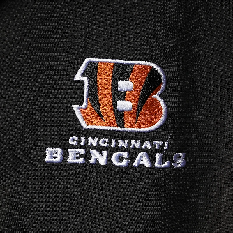 Veste polaire softshell zippée Dunbrooke Black Cincinnati Bengals Circle pour homme