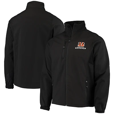 Veste polaire softshell zippée Dunbrooke Black Cincinnati Bengals Circle pour homme