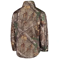Dunbrooke Realtree Camo Cincinnati Bengals Circle Sportsman Veste imperméable compressible entièrement zippée pour hommes
