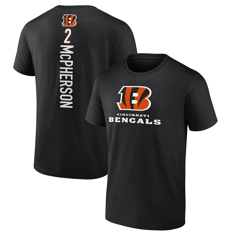 Men's Evan McPherson Black Cincinnati Bengals Playmaker T-Shirt