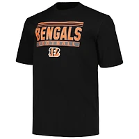 T-shirt pop noir Big & Tall Fanatics pour hommes des Bengals de Cincinnati