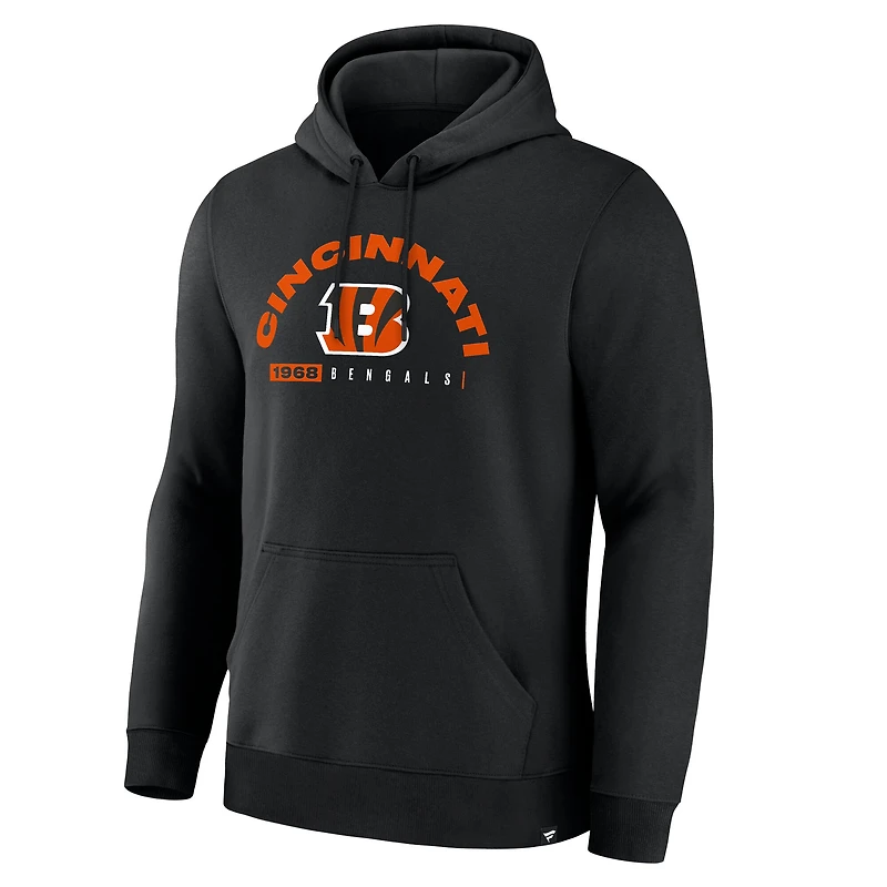 Men's Fanatics Black Cincinnati Bengals Delay of Game Legacy Pullover Hoodie