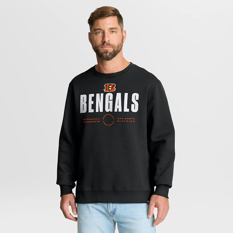 Men's Fanatics Black Cincinnati Bengals Direct Handoff Legacy Pullover Sweatshirt