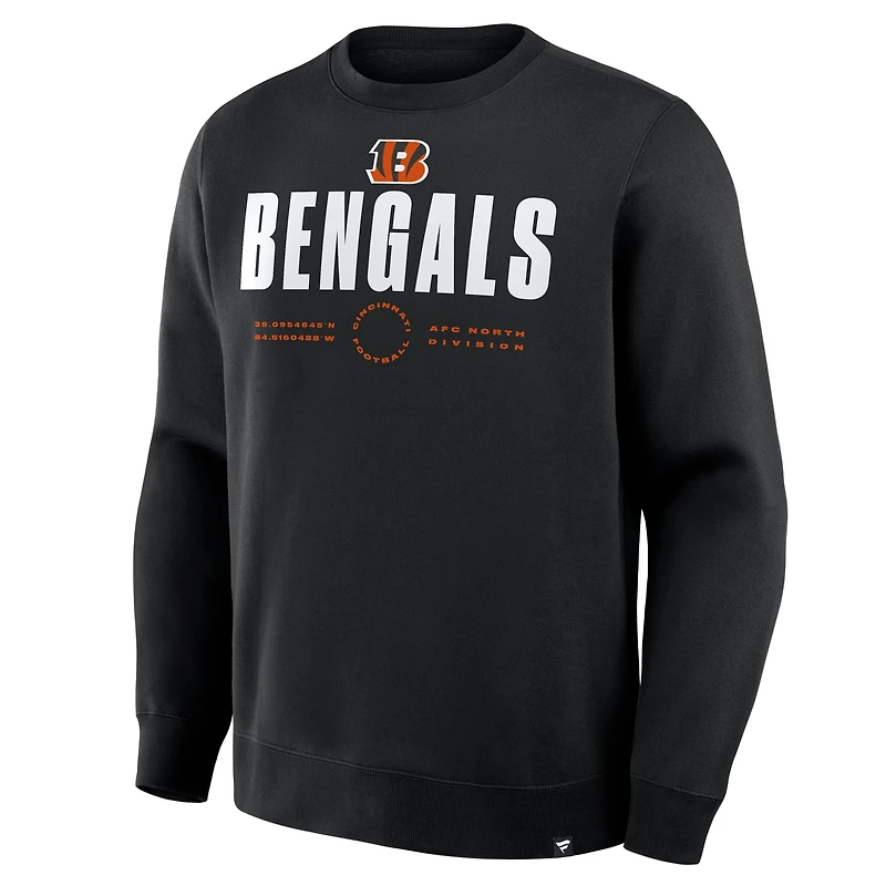 Men's Fanatics Black Cincinnati Bengals Direct Handoff Legacy Pullover Sweatshirt