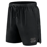 Men's Fanatics Black Cincinnati Bengals Front Office Micro Tonal Shorts