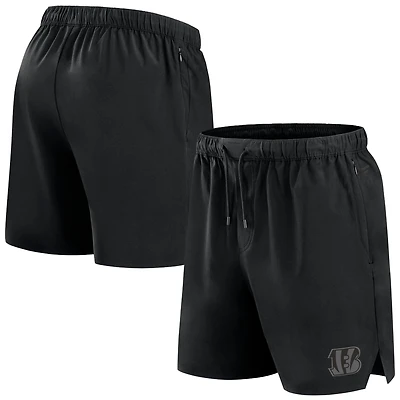 Short Fanatics noir pour homme, micro ton sur ton, le bureau des Bengals de Cincinnati