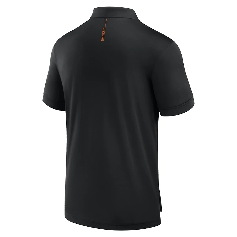 Polo noir Fanatics pour homme Cincinnati Bengals Front Office Move Mono