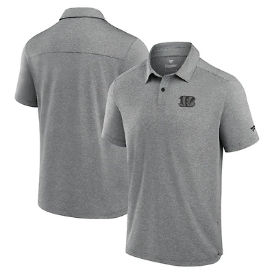 Polo technique noir Fanatics pour homme des Bengals de Cincinnati