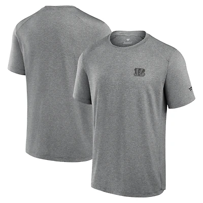 T-shirt technique noir Fanatics pour homme, représentant les Bengals de Cincinnati au front office.