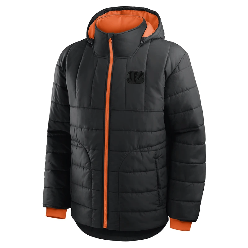 Men's Fanatics Black Cincinnati Bengals Full-Zip Hooded Jacket